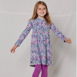 TEA COLLECTION Scottish Snowdrop Floral Wrap Dress